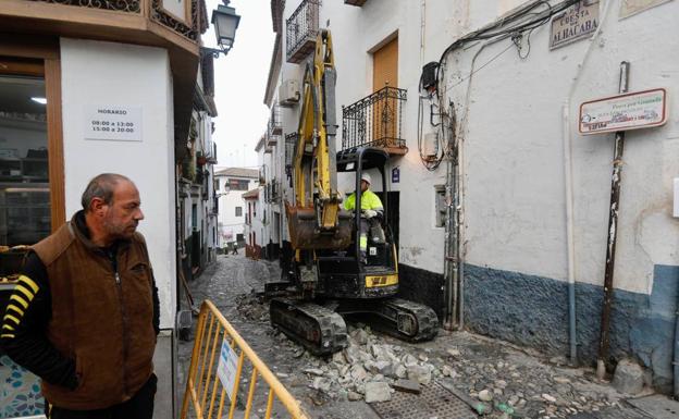 Comienza la ambiciosa reforma de la Cuesta de la Alhacaba del Albaicín