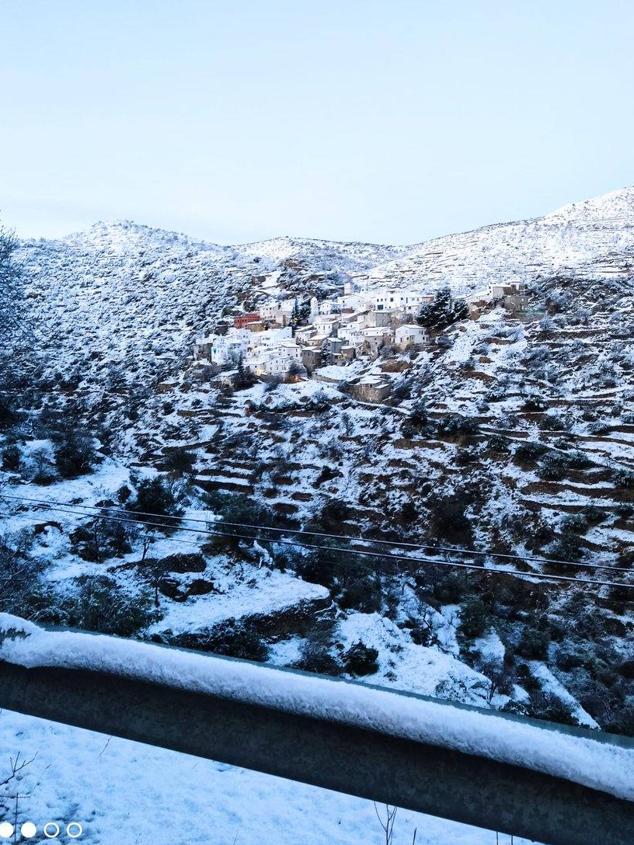 Así ha llegado la nieve a los pueblos de Almería