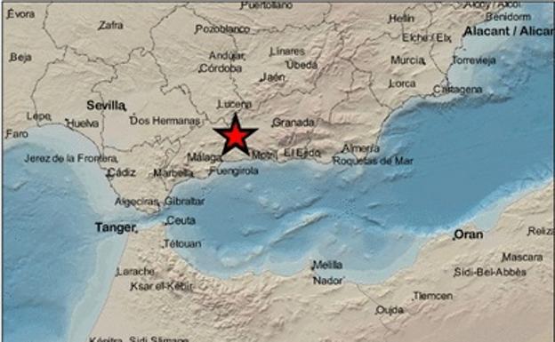 Registrado de madrugada un terremoto de magnitud 3,0 con epicentro en Zafarraya