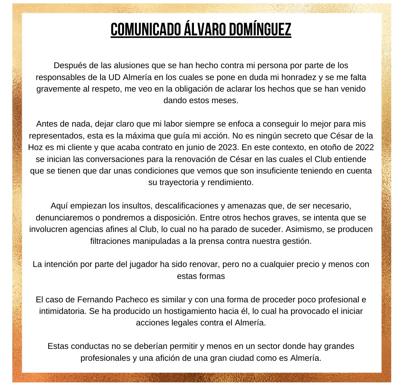 La salida de Pacheco acabará en los tribunales, como afirma su representante