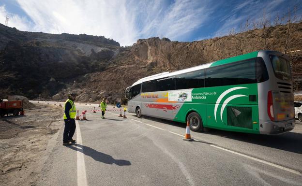Reabre la carretera de Sierra tras cinco días de trabajo y habrá cortes por horas a partir del lunes