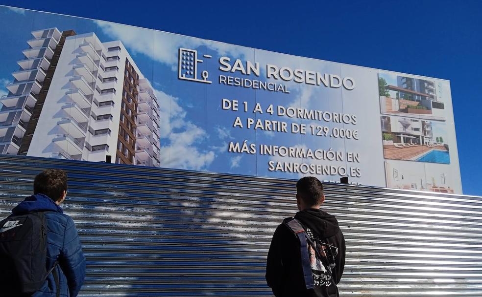 Viviendas a vista de pájaro junto a La Molineta