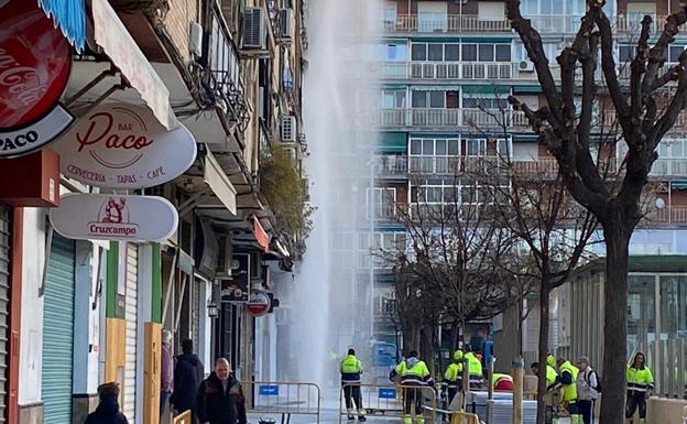 Una fuente sorpresa emerge en la Glorieta de Arabial