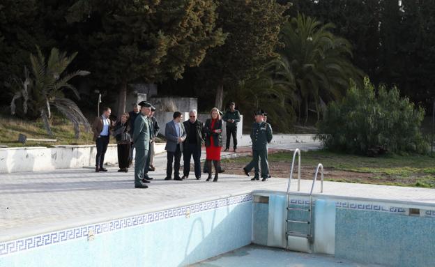 La Academia de la Guardia Civil de Baeza arregla la piscina con inversión de la Diputación