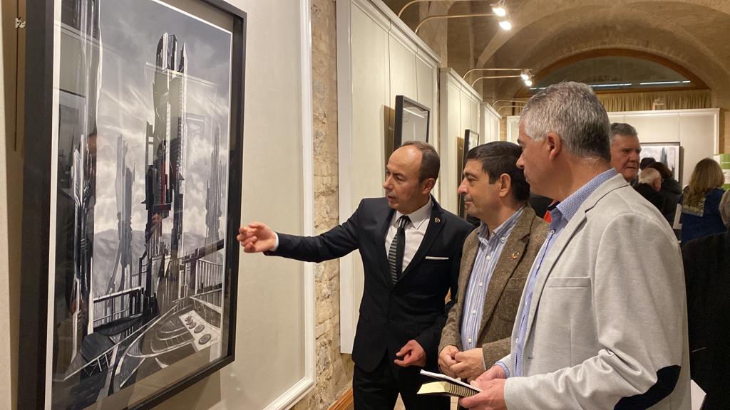 El pintor José Domínguez celebra sus 40 años de profesión con una muestra en la Diputación