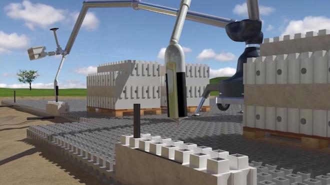 Ladrillos tipo Lego para construir casas de verdad