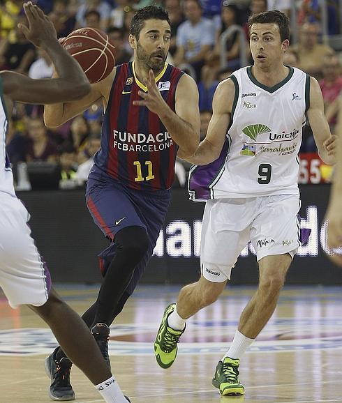 El Barcelona no da opción al Unicaja y se coloca 2-0