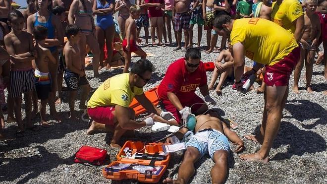 Examen sorpresa en la playa