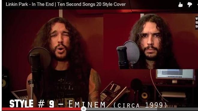 Canta 'In the End' de Linkin Park imitando a 20 artistas diferentes