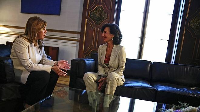 Ana Botín reafirma la colaboración del Santander con la Junta
