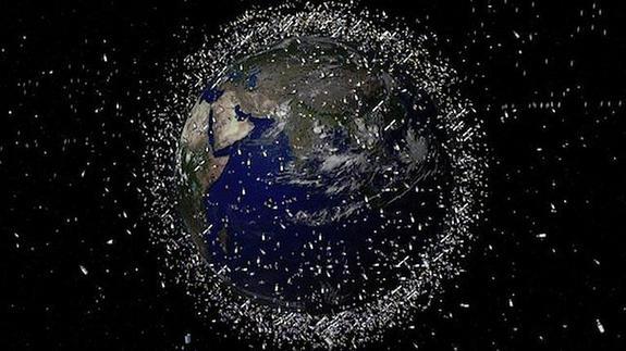 Expertos cuentan casi 17.000 escombros de basura espacial en la órbita de la Tierra