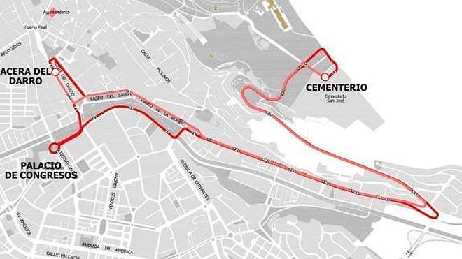 La línea del autobús al cementerio