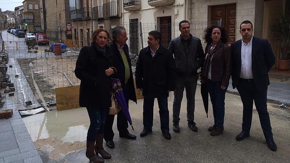 La Diputación visita las obras que financia en Castellar, Santisteban y Sorihuela