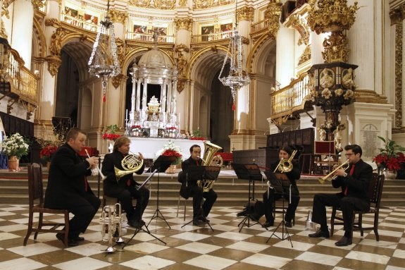 El día de Reyes trae el regalo del concierto en la Catedral con la Granada Brass Quintet