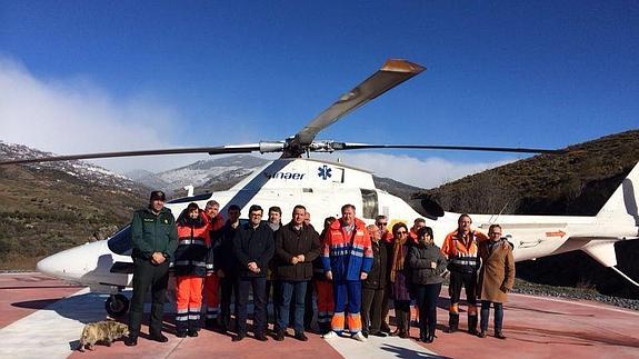 Salud pone en marcha un nuevo helipuerto del 061 para la mejora de la atención sanitaria