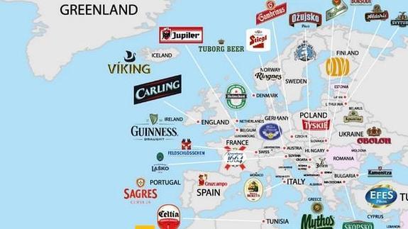 Las cervezas más populares en cada país