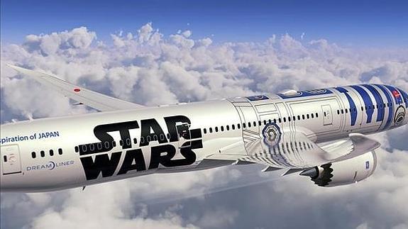 Una aerolínea japonesa crea un avión inspirado en el robot R2-D2