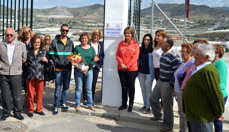 El Llano rinde homenaje a José Luis García Estévez con un campo de fútbol que lleva su nombre