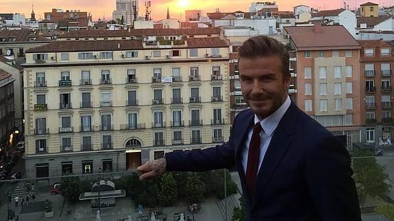 Beckham: visita fugaz a Madrid