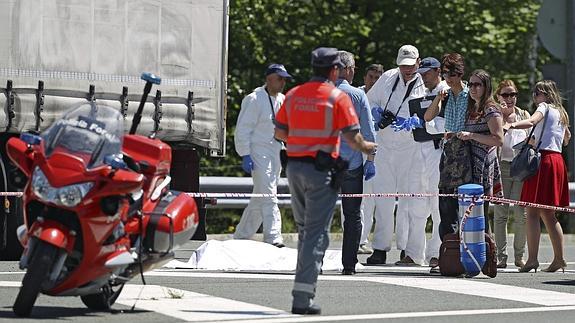 Un ertzaina mata a tiros a un camionero de Motril en Navarra