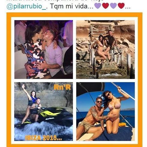 Pilar Rubio luce tipazo y barriguita de vacaciones con Sergio Ramos