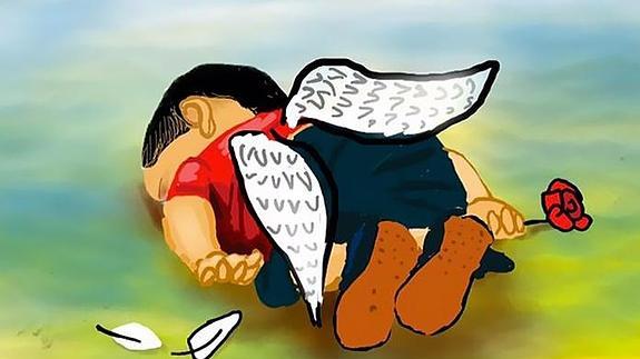 Homenaje a Aylan en las redes sociales