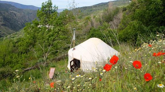 El 'glamping' se lleva en Granada