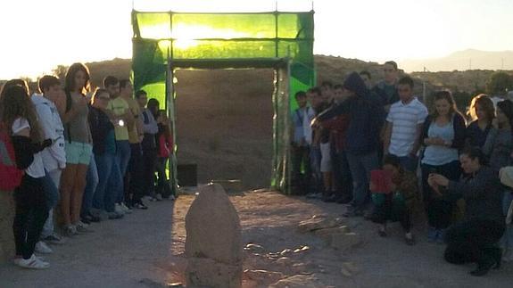 La UJA recrea el rito ibero del equinoccio de otoño en el yacimiento de Puente Tablas