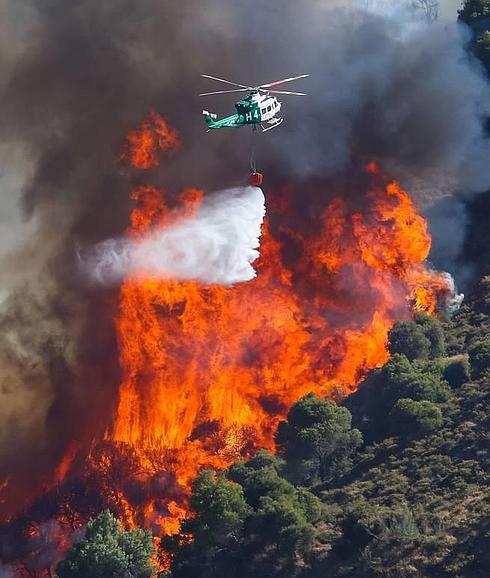 Un solo imputado en diez años de incendios en Cenes de la Vega