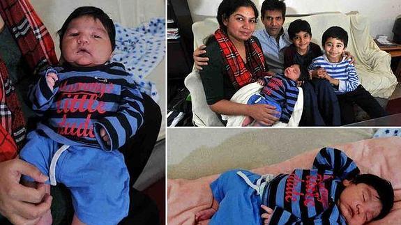 Da a luz al bebé más grande de Gales con casi 6 kilos de peso