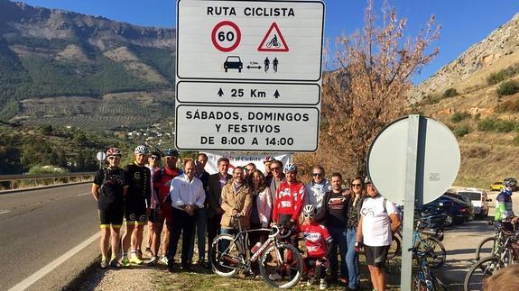 La A-6050 de Jaén a Valdepeñas, segunda carretera como itinerario seguro para ciclistas