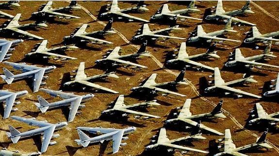 Aviones en el dique seco