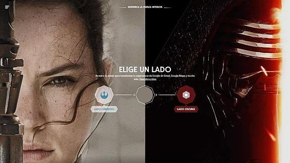 'La Fuerza' de Star Wars acompaña a las aplicaciones de Google