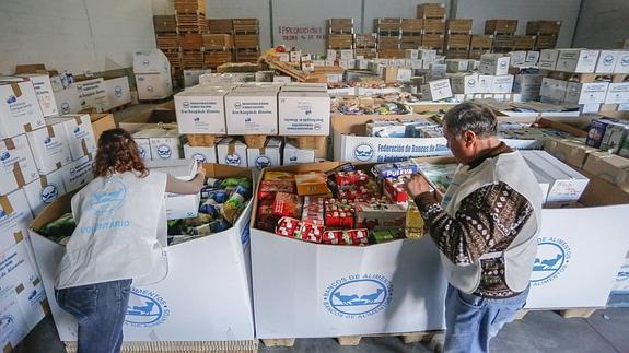 La cadena solidaria recoge más de 616.000 kilos de comida para el Banco de Alimentos