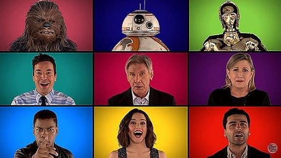 El reparto de 'Star Wars' canta a capela la mítica banda sonora de la saga