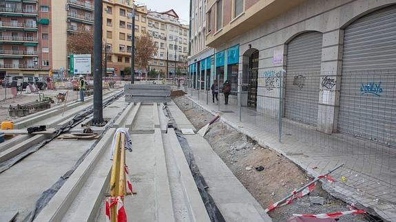 Piden que se paren las obras del metro a la altura de la avenida de Andaluces