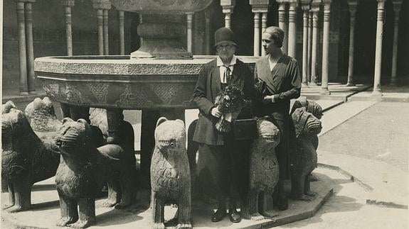 Dos premios Nobel en la Alhambra