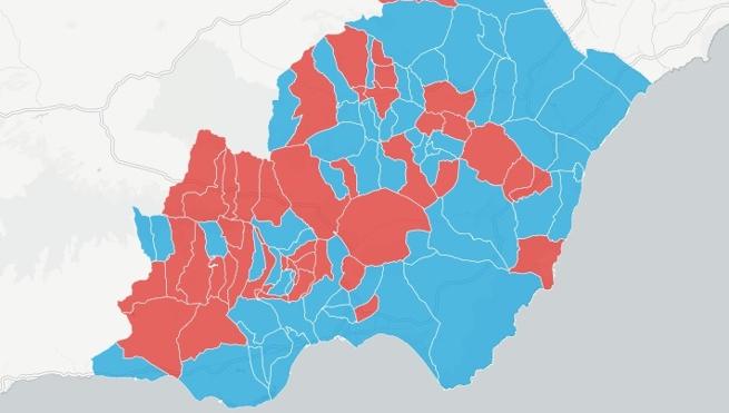 El PP vuelve a imponerse con fuerza en las principales ciudades de la provincia