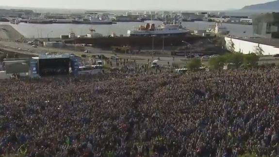 El increíble y apoteósico recibimiento de Islandia a sus "héroes"