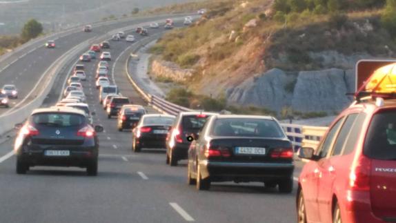 Atasco para volver de la Costa