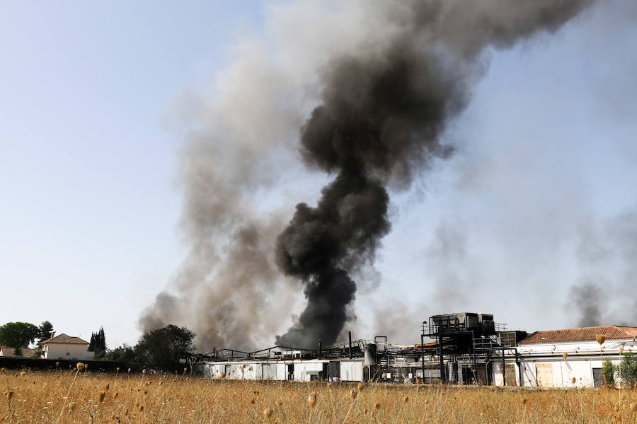 El incendio en la fábrica de Ybarra puede afectar a más de 200 empleados