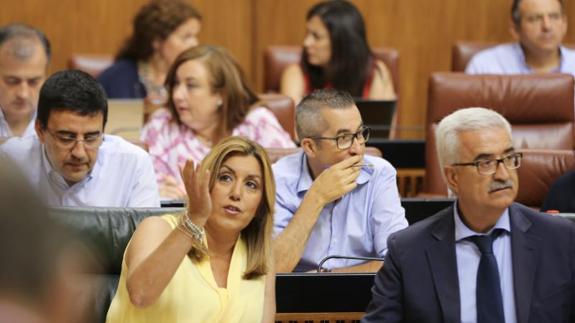 María Salmerón, víctima de violencia machista, une a los líderes andaluces