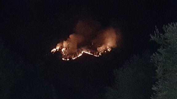 El Infoca da por controlado el incendio en Puerta de Segura