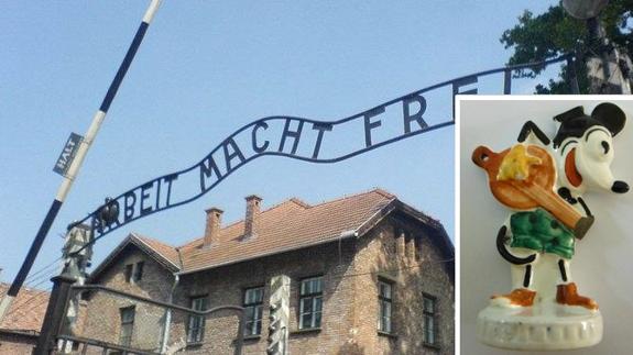 Descubren una misteriosa estatuilla de Mickey Mouse en Auschwitz