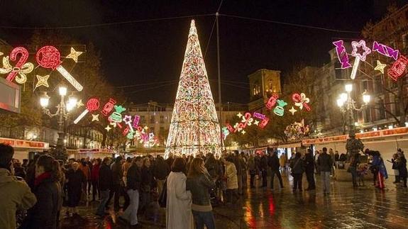 El árbol de Navidad más grande de Europa estará en Granada