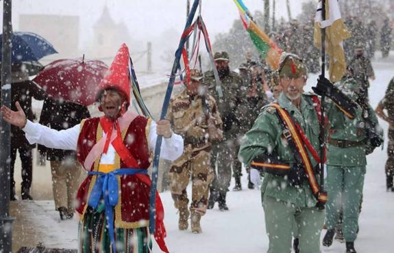 La nieve cuaja en el norte de la provincia de Granada