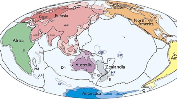 Descubren Zelandia, un continente sumergido bajo el océano Pacífico