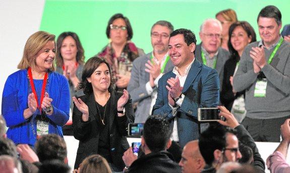 Moreno es reelegido presidente del PP-A con apoyo casi unánime y promete «ganar y gobernar»