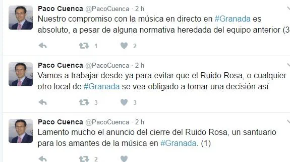 Paco Cuenca: "El Ayuntamiento se pone a trabajar ya para que el Ruido Rosa no cierre"