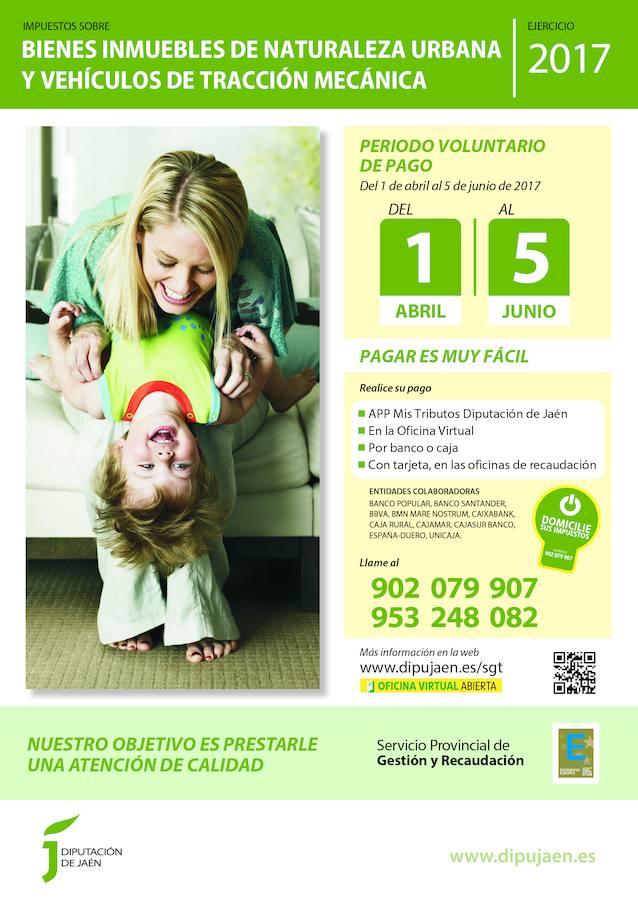 Diputación inicia la recaudación de los impuestos por bienes inmuebles y vehículos de tracción mecánica